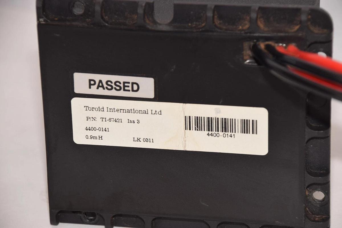 Used TOROID INTERNATIONAL LTD TI-67421 , TI67421 , 4400-0141 0.9mH Transformer