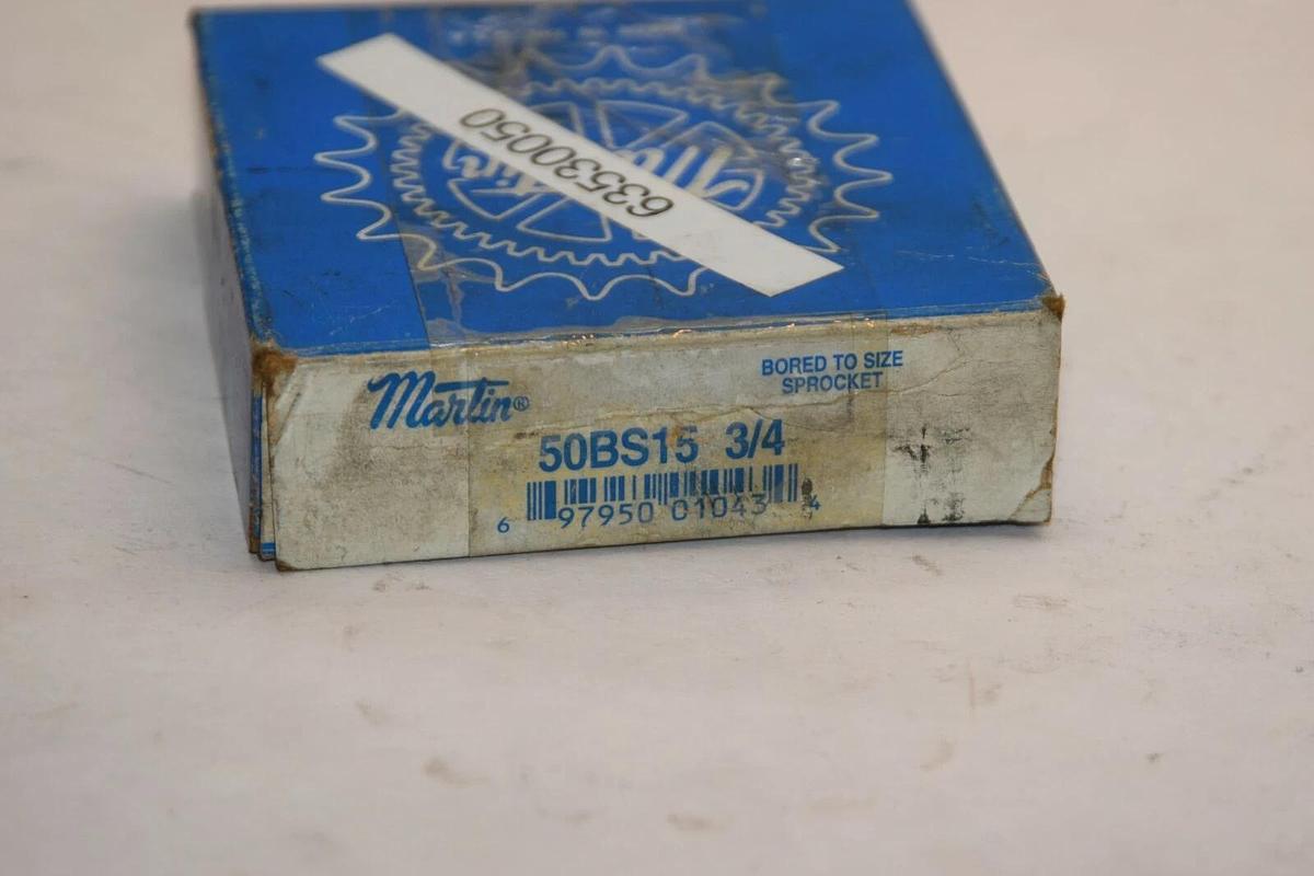 (NEW) MARTIN 50BS15 3/4 15 Teeth 3/4" Bore Sprocket