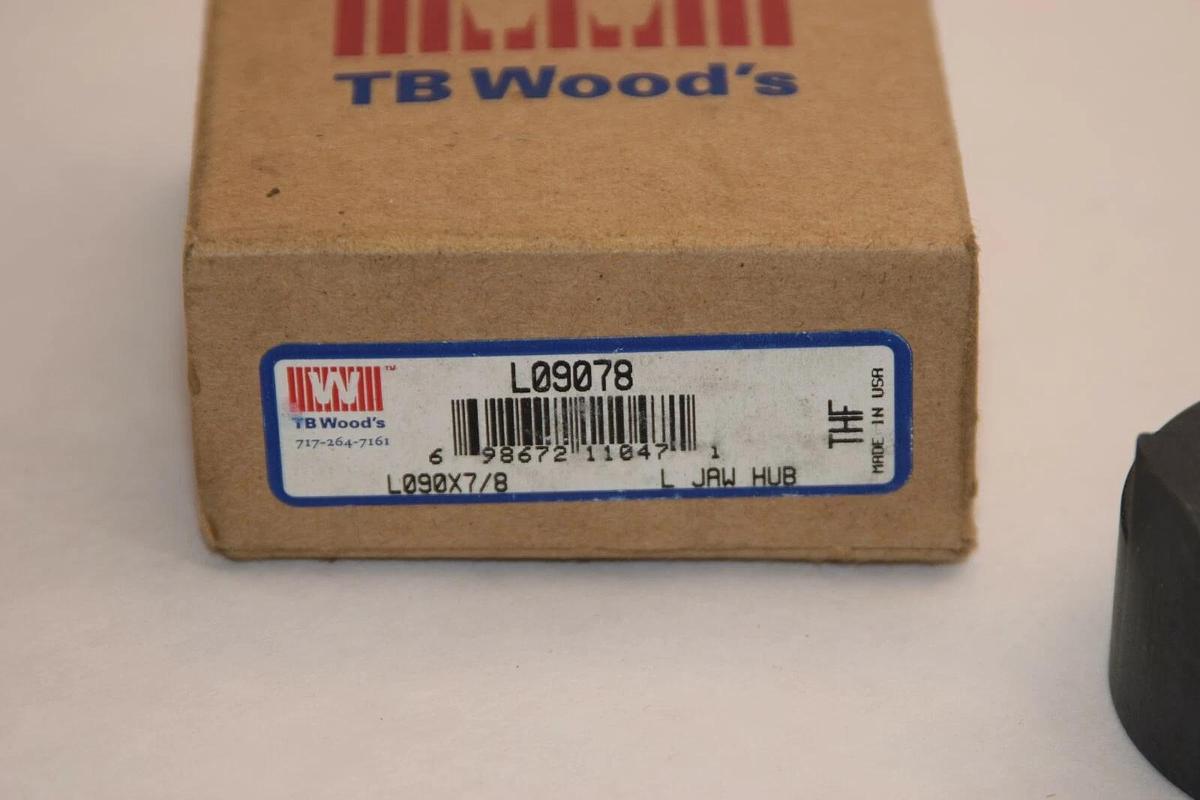 (NEW) TB WOODS L09078 L090X7/8 7/8" Bore Jaw Coupling