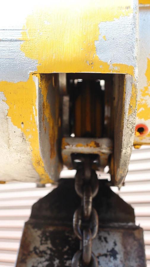 Used Budgit Chain Hoist 1 Ton 2000lb K-356-2 309826-87A  10" Chain Drop 230/460v 3ph