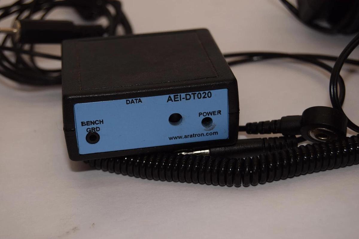 Used ARATRON AEI-DT020 Dual Threshold ESD Monitor + 12V DC Adaptor For Anti-Static