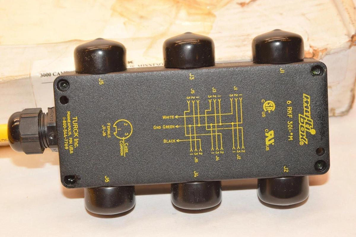 (New) TURCK 6RKF301-4M 6 RKF 301-4M U0910-14 Minifast MultiBox Connector