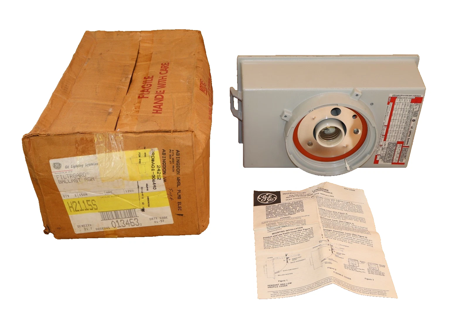 GE General Electric Filtrgard Ballast ASM H2115S 150W 120v (New)
