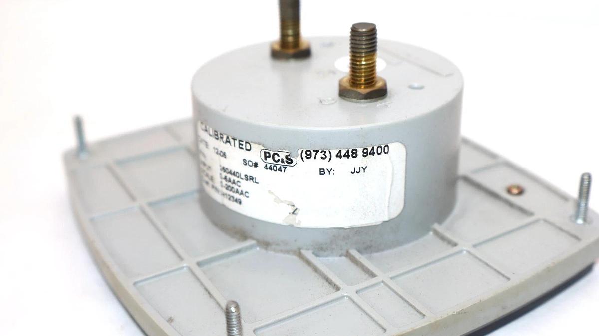 Used Yokogawa Panel Meter 0-200Ac Amperes 250440LSRL , 250-440-LSRL , Vintage