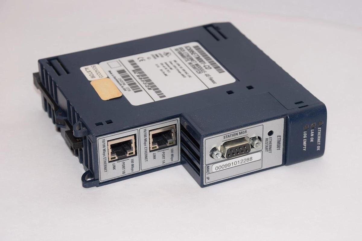Used GE FANUC IC695ETM001-CD RX3i 10/100Mbits W/Switch Ethernet Module
