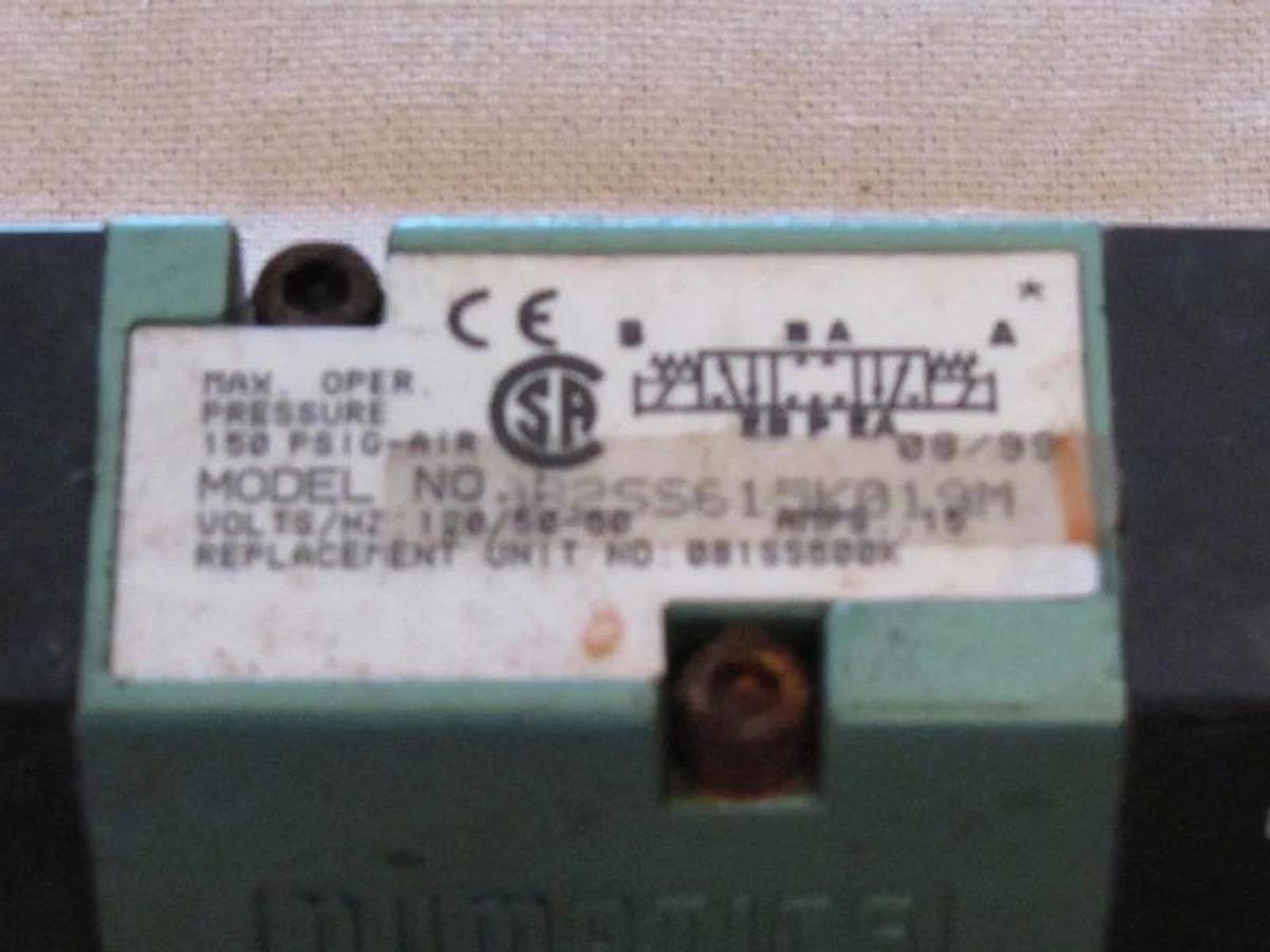 Used Numatics Valve 082SS615K019M 120v 150psi