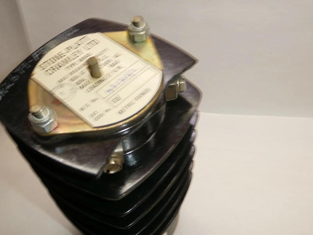 (NEW) STONE-PLATT CRAWLEY LTD A604S 60A 440Vac 8P 3Pos Rotary Switch *Chip*