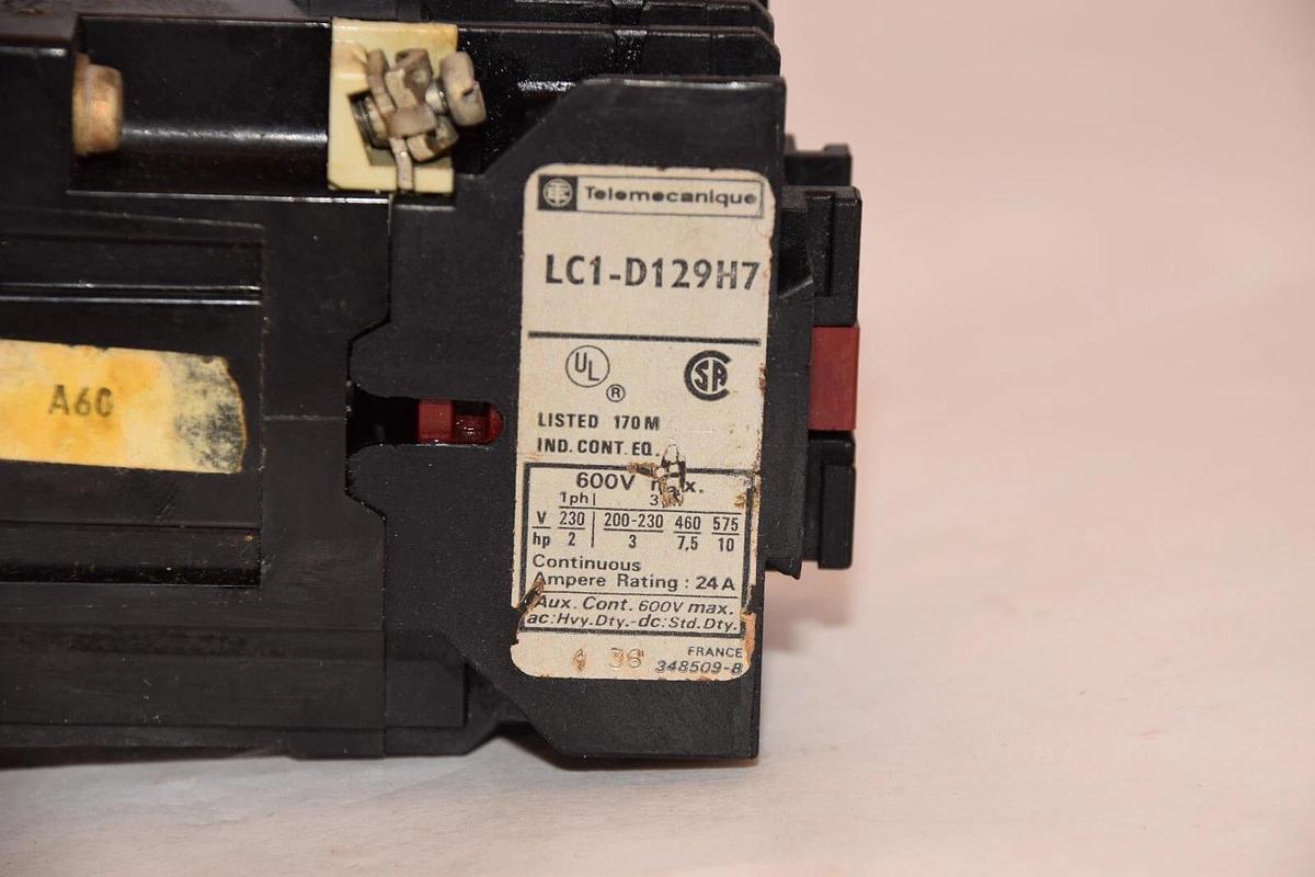 (NEW) TELEMECANIQUE LC1-D129H7 LC1D129H7 Magnetic AC Contactor 110/120V Coil
