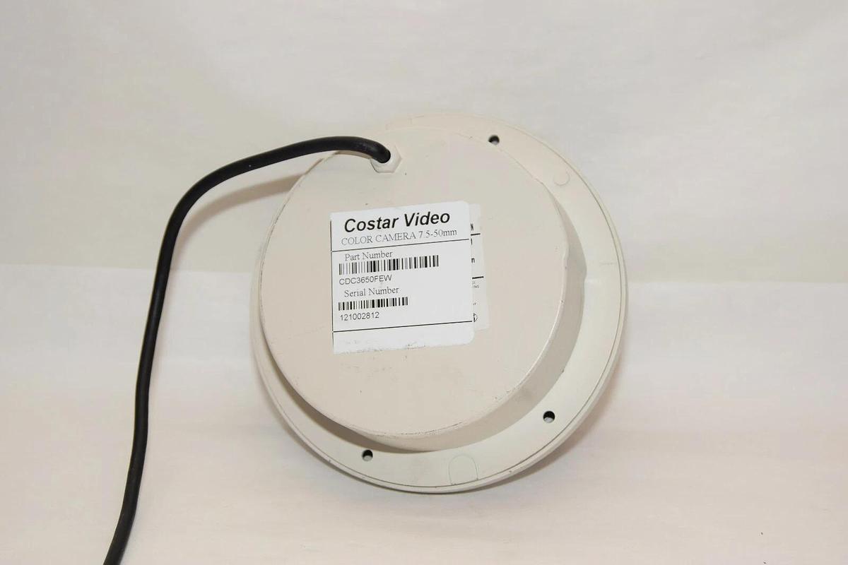Used COSTAR CDC3650FEW 7.5-50mm Color E Flex Dome Camera