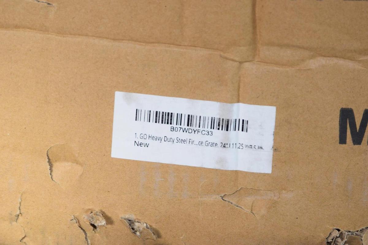 GO Heavy Duty Steel Fireplace Grate 24" x 11.25" x 7.5" B07WDYFC33 A00252B (NEW)