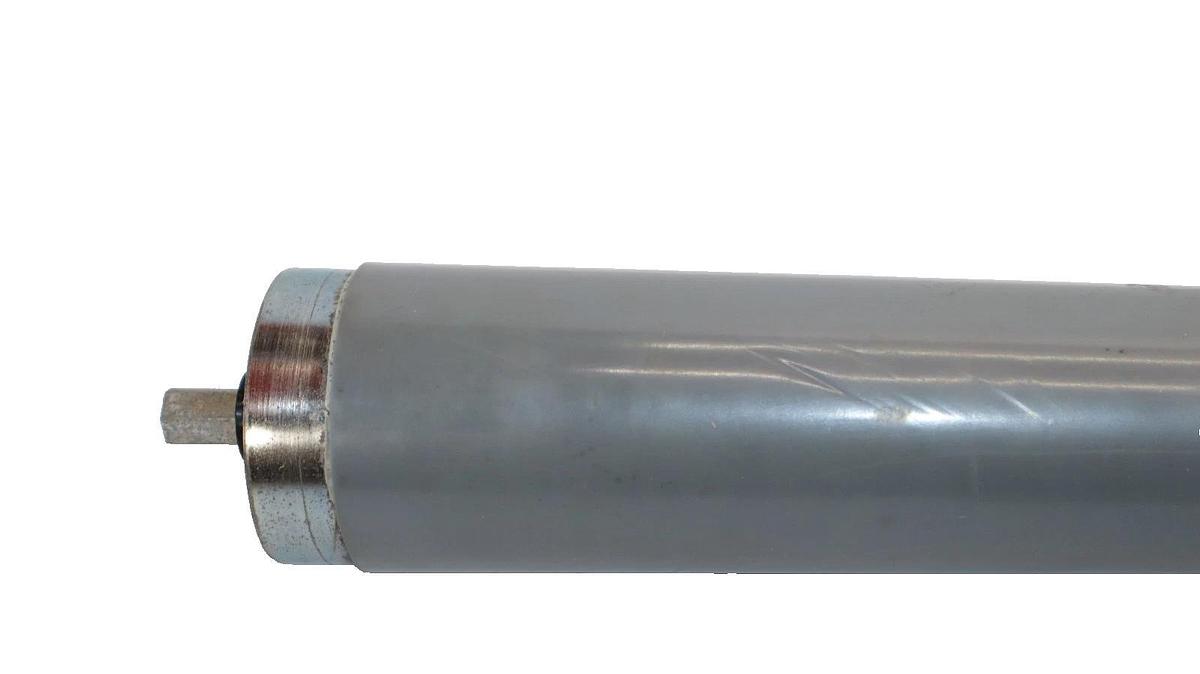 118480 , 20TTPRBGCTDZAX 17" Tapered Round Groove Conveyor Roller 7/16" Hex (New)