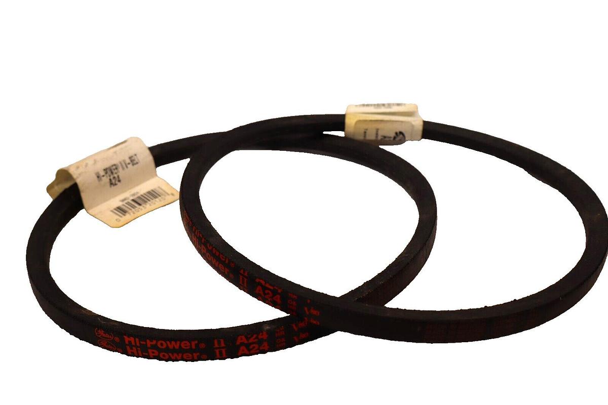 (NEW - Lot of 2) GATES A24 , A-24 , A 24 9002-2024 Hi-Power II V-Belt