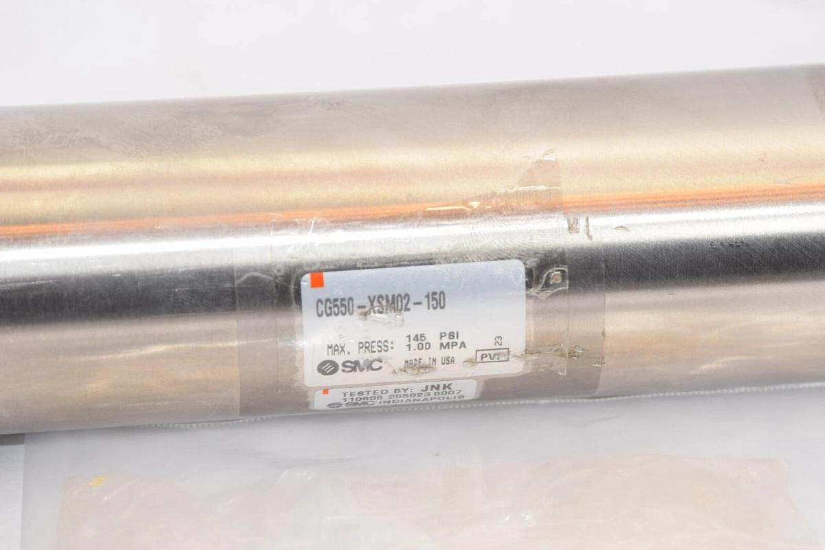 (NEW) SMC CG550-XSM02-150 CG550XSM02150 145psi Pneumatic Cylinder