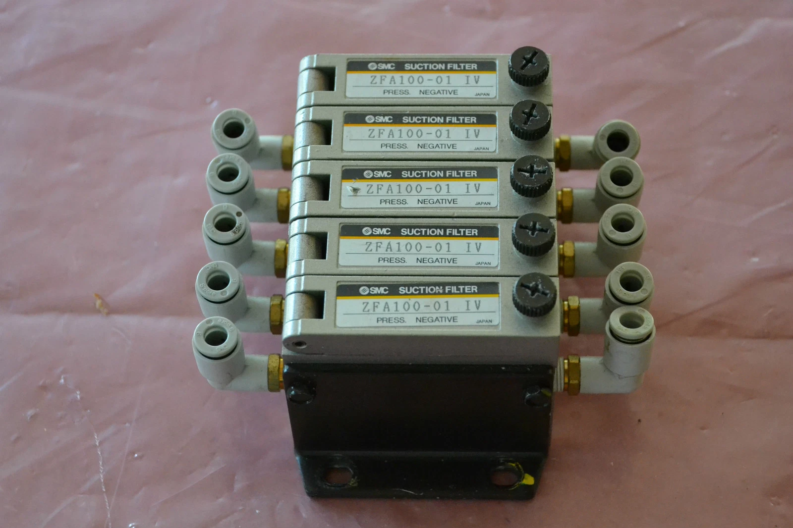 Used (LOT OF 5) SMC VACUUM FILTER ZFA100-01 IV ZFA100 01 ZFA10001IV