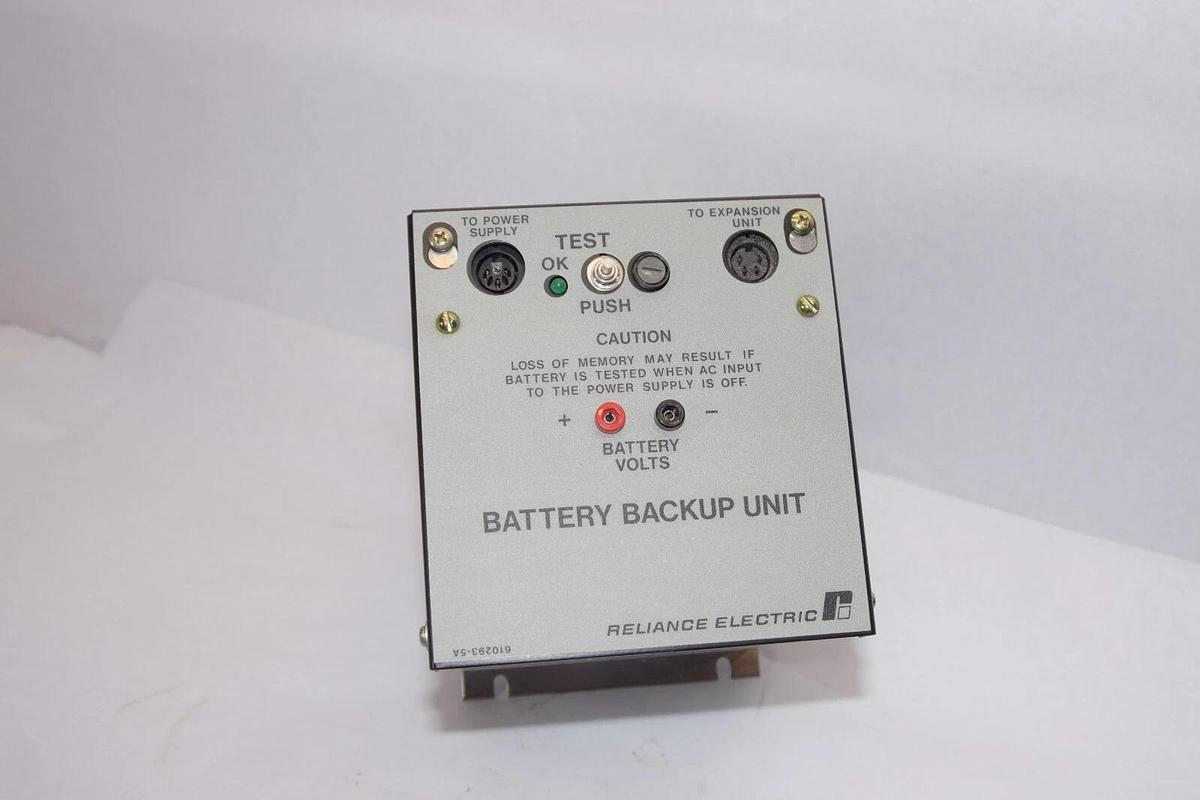 Used RELIANCE ELECTRIC 610293-5A Battery Backup Unit *No Battery*