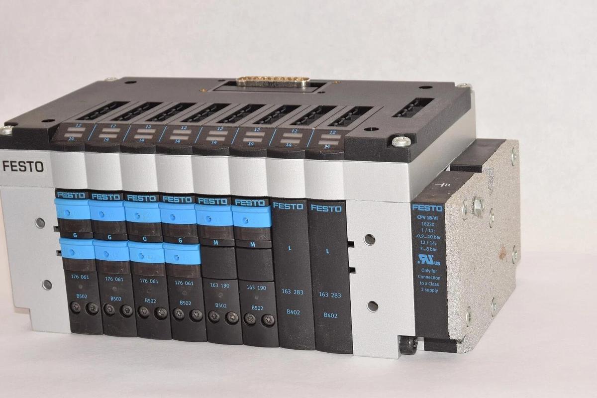 (NEW) FESTO CPV18-VI Valve Manifold With CPV18-GE-MP-8 Interface