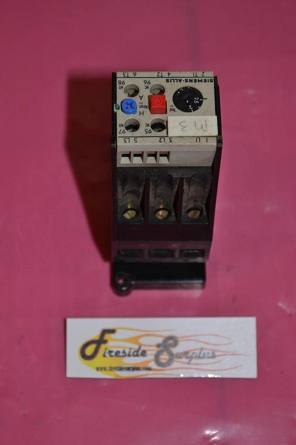 Used SIEMENS-ALLIS Overload Relay OLR0320 OLR-0320 OLR 0320 2-3.2AMP 2-3.2 AMP A
