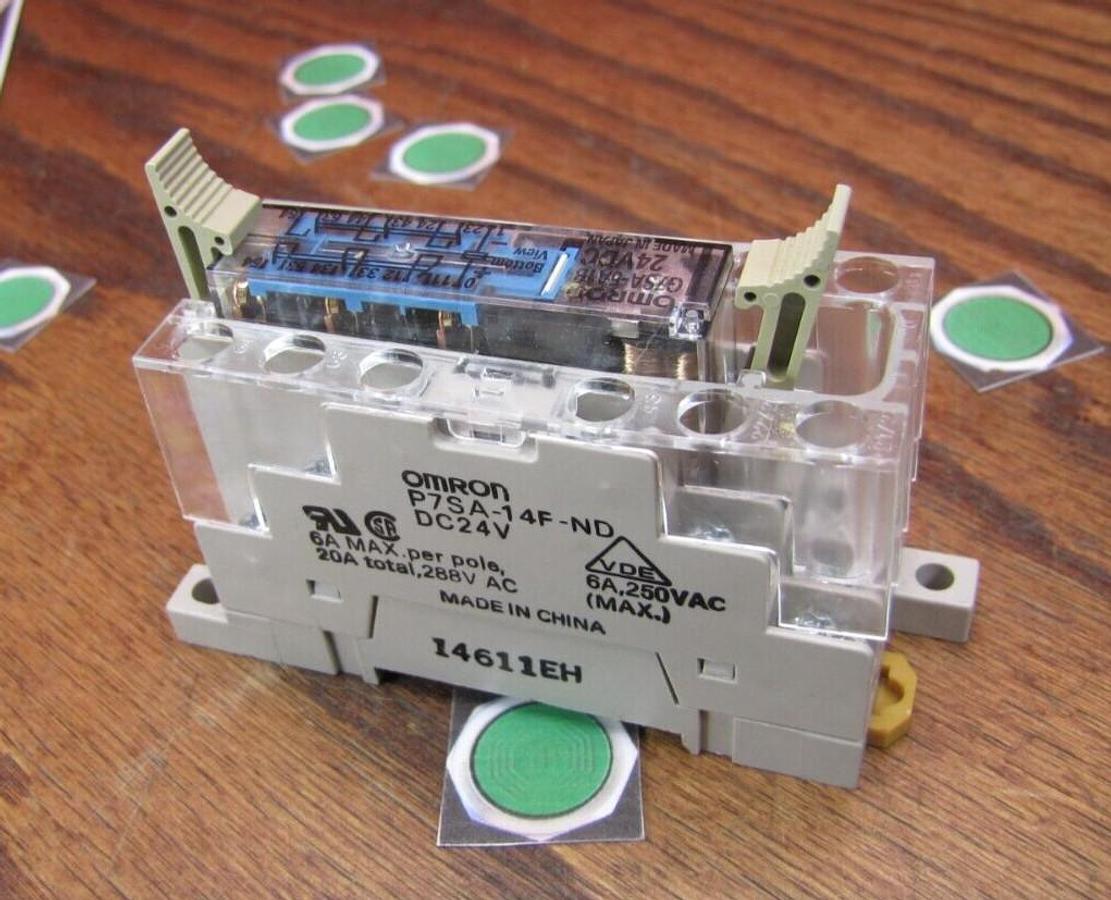 Used OMRON RELAY WITH BASE P7SA-14F P7SA 14F P7SA14F G7SA-5A1B G7SA 5A1 G7SA4A1