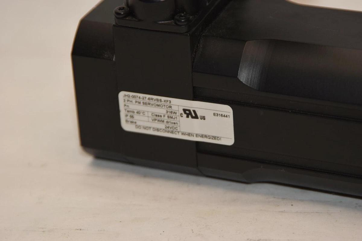 Used JETTER JH2-0074-27-6RVBS-XF3 3Ph 316W Class F Servo Motor