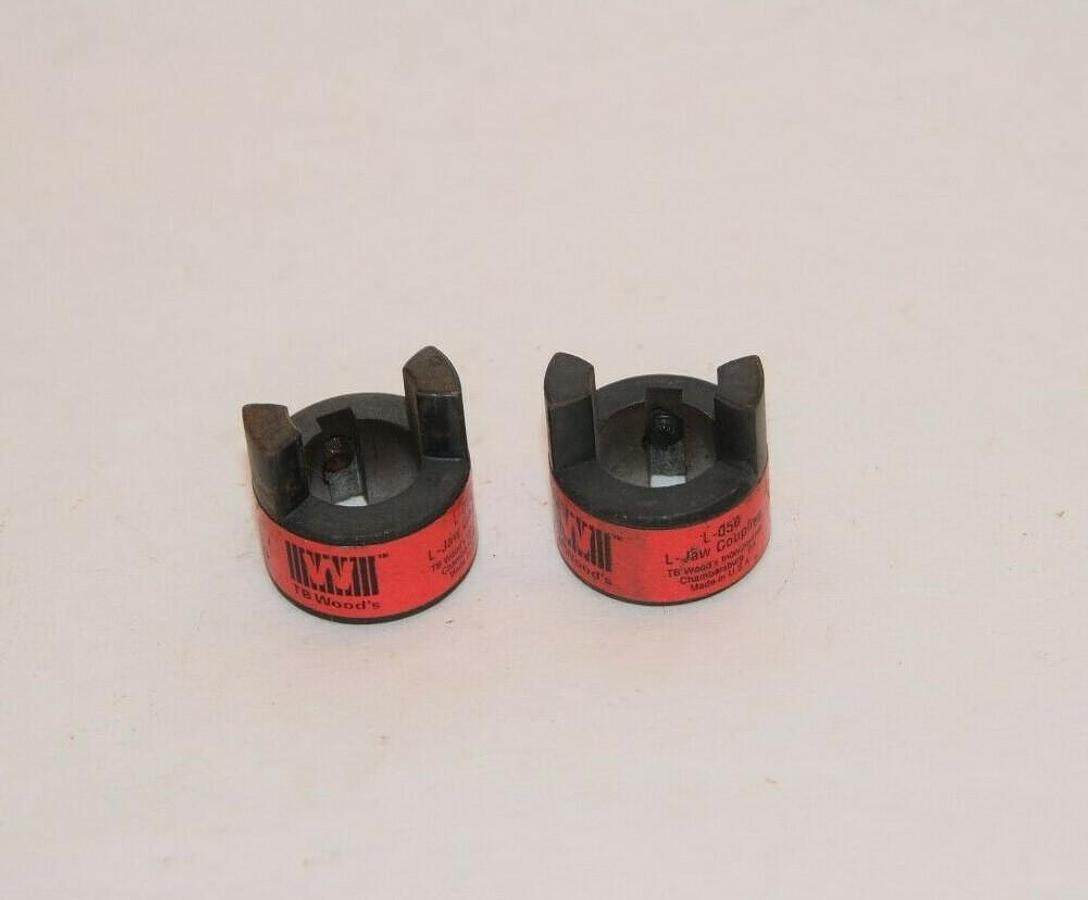 (NEW - Lot of 2) TB WOODS USA L-050 L05058 5/8" Bore L-Jaw Coupling