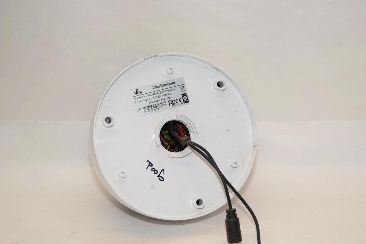 Used VIEW MD4SN28V10WDRS 12Vdc 24Vac 2.88W Indoor Dome Security Camera