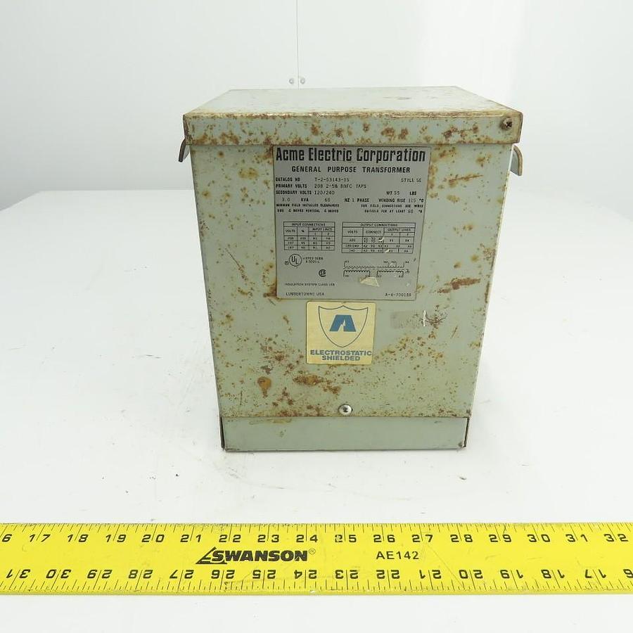 Used ACME TRANSFORMER T-3-53040-S T353040S General Purpose Transformer