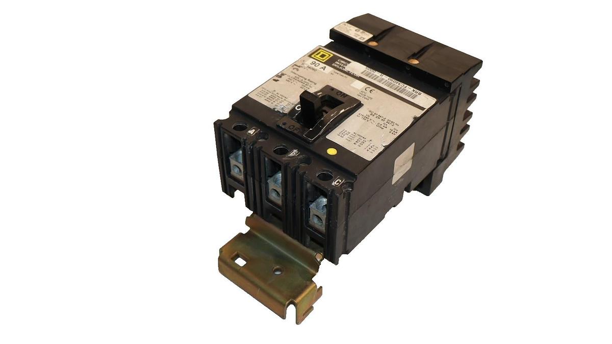 Used Square D Circuit Breaker 90A 90 Amp FC34090 480VAC