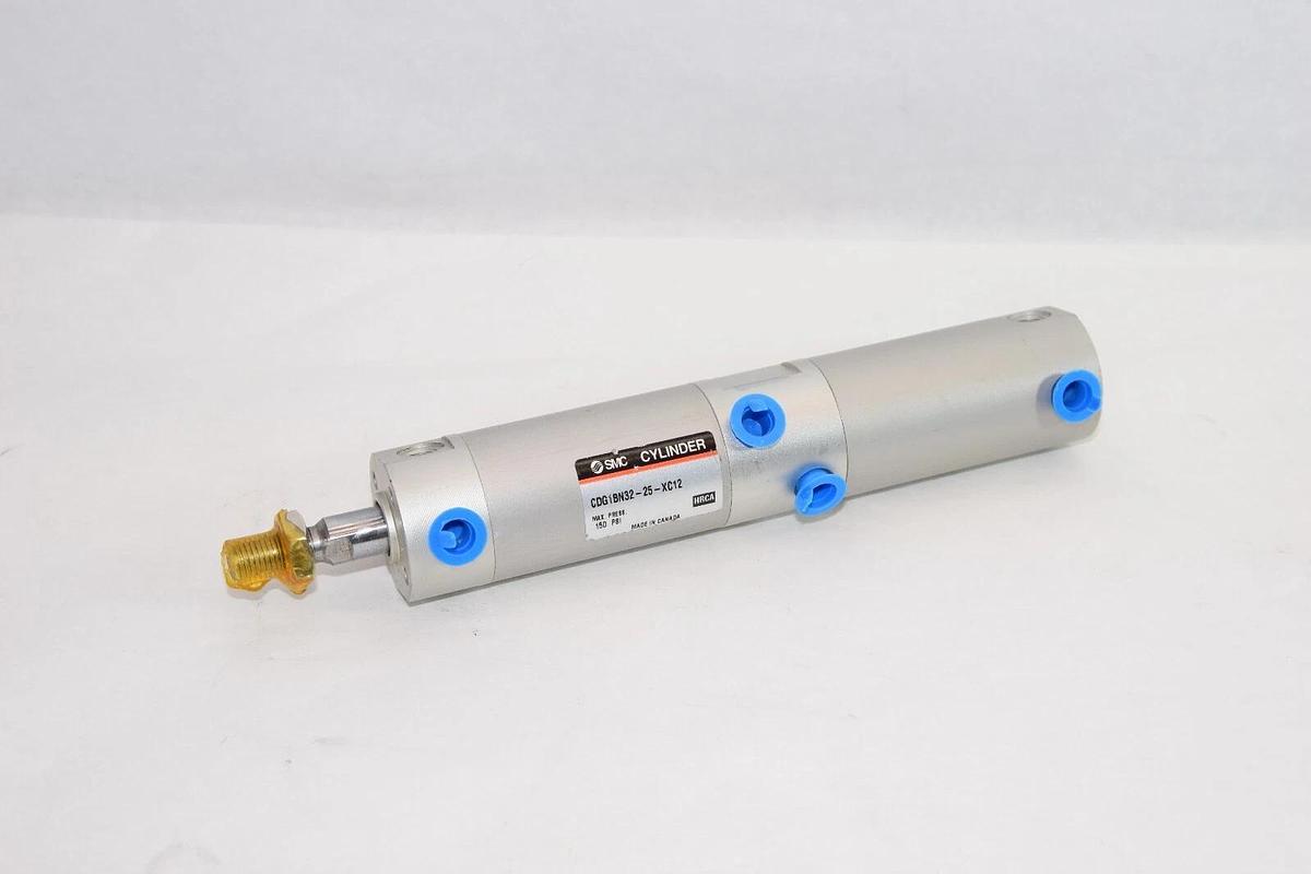 (NEW) SMC CDG1BN32-25-XC12 150psi Pneumatic Air Cylinder
