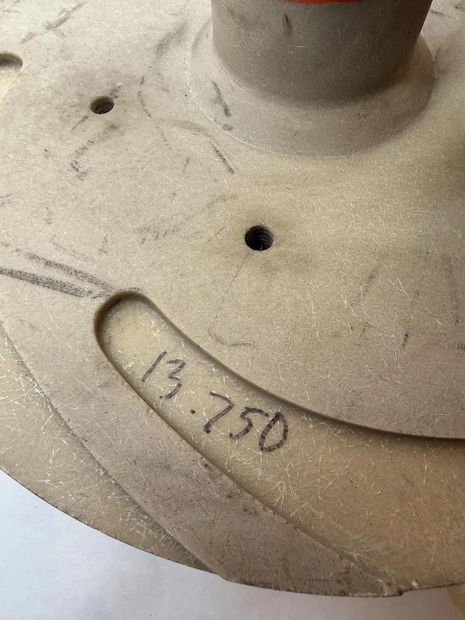 Goulds 200-15220 6 vane 15" Pump Impeller W/INT Sleeve GA-204 00268C001D 13.75"