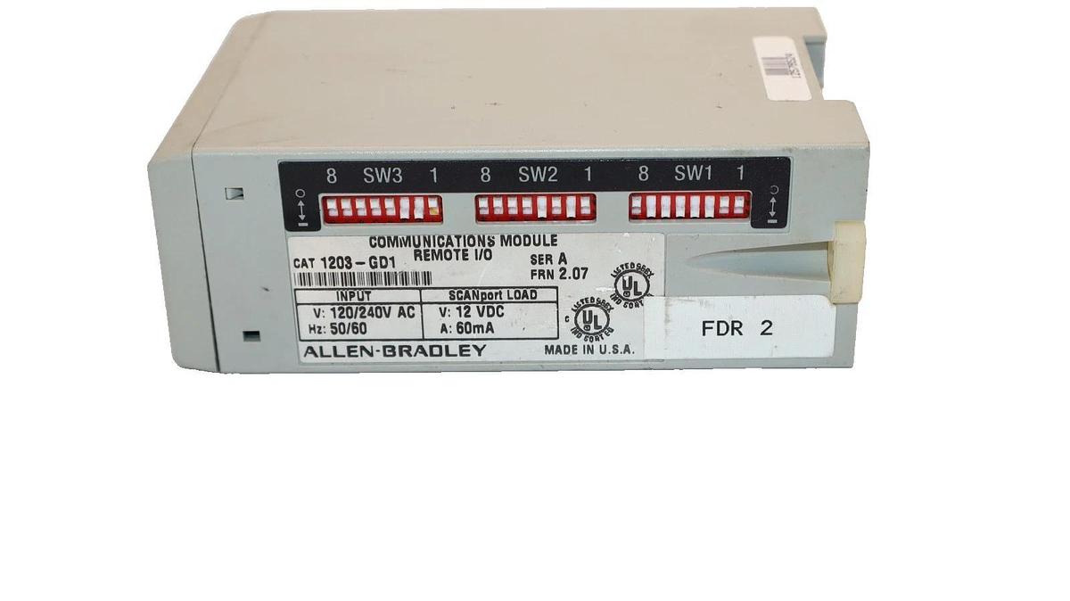 Used Allen Bradley 1203-GD1 Series A Communications Module Remote I/O