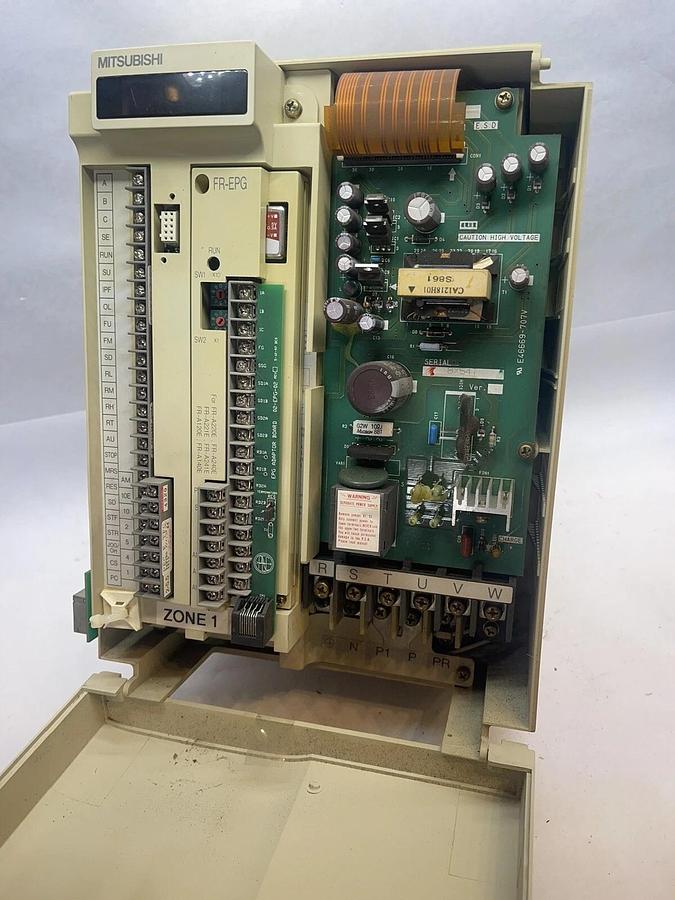 Used Mitsubishi FR-A220E-5.5K-TF 10HP Freqrol A200 Inverter Drive  FR-A220E-5.5KTF