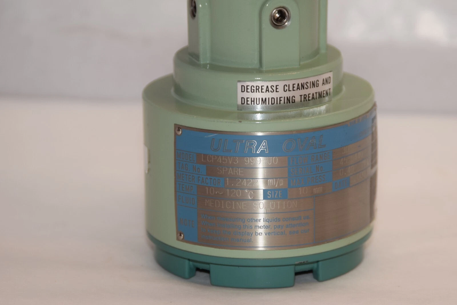 (NEW) ULTRA OVAL LCP45V3-999-J0 10mm 0.49MPa Stainless S/S Flow Meter