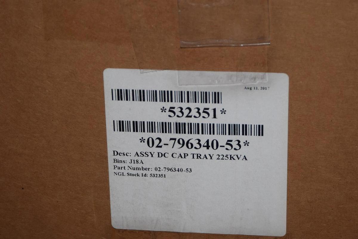 (NEW) EMERSON / LIEBERT 02-796340-53 225kva F101-F102 125A Capacitor Tray