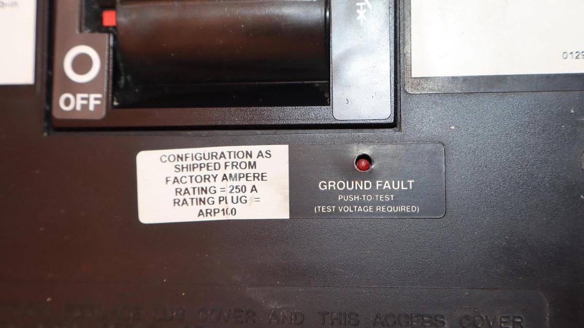 Refurbished Square D Breaker 250A 250 Amp LXI36250G ARP070 Micrologic SerB Ground Fault