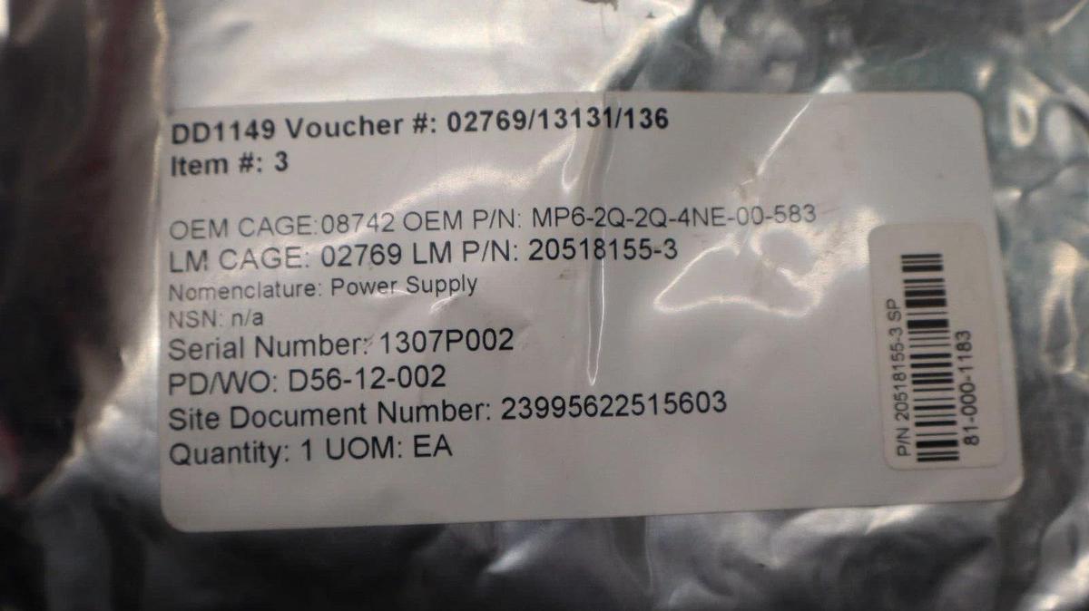EMERSON ASTEC Power Supply MP6-2Q-2Q-4NE-00-583 MP6-2Q-2Q-4NE-00 600w 800w NEW
