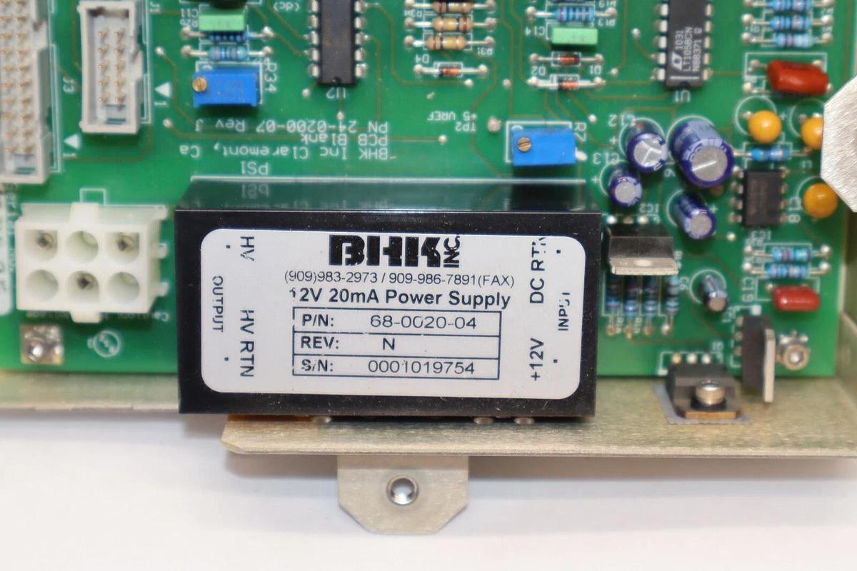 Used BHK INC. 68-0020-04 12V 20mA Power Supply Module