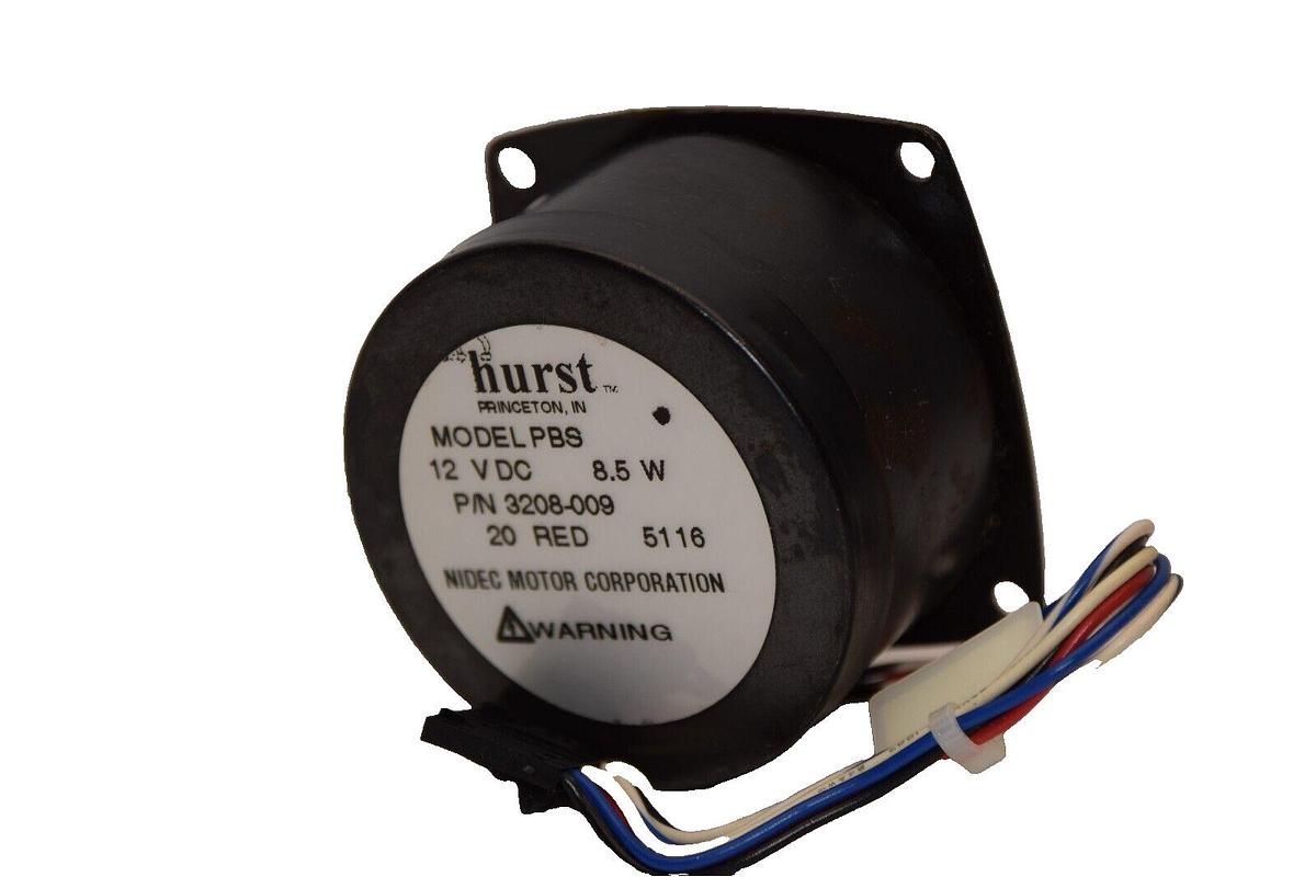 (NEW) HURST / NIDEC MOTOR CORP. PBS , 3208-009 12Vdc 8.5W Gear Motor