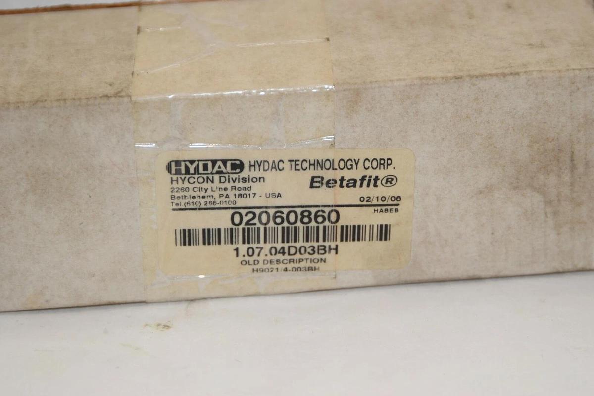 (NEW) HYDAC DIVISION 02060860 Hydraulic Filter Element