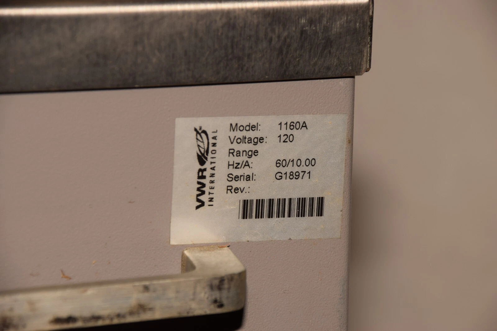 Used VWR SCIENTIFIC PRODUCTS 1160A 120V 60Hz 10.00A Heating/Cooling Circulator Bath