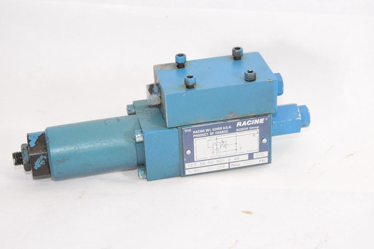 Used BOSCH FE3 SB PD N01 S 40 FE3SBPDN01S40 4500psi Hydraulic Relief Valve