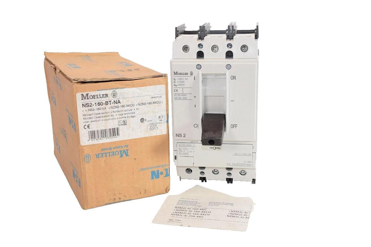 (NEW) MOELLER Eaton NS2-160-BT-NA , NS216BTNA Disconnect Switch Circuit Breaker