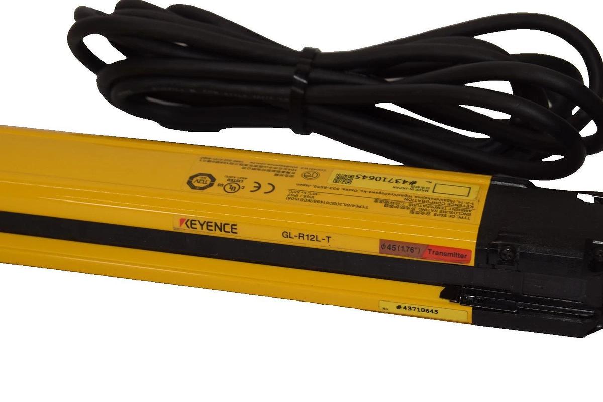Used Keyence GL-R12L-T , GLR12LT Safety Light Curtain Transmitter