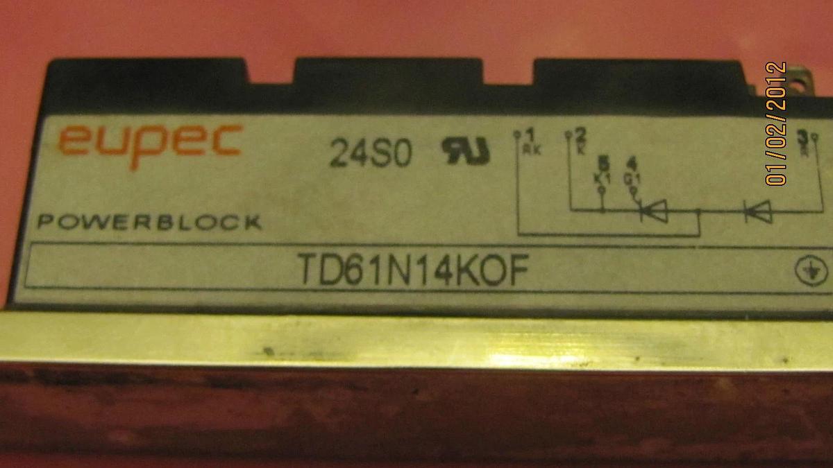 Used EUPEC POWER BLOCK TD61N14KOF