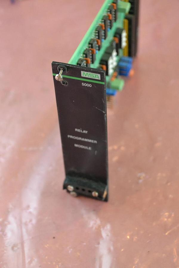 Used MSA RELAY PROGRAMMER MODULE BOARD CARD MAS D482536 MSAD482536 REV. 3