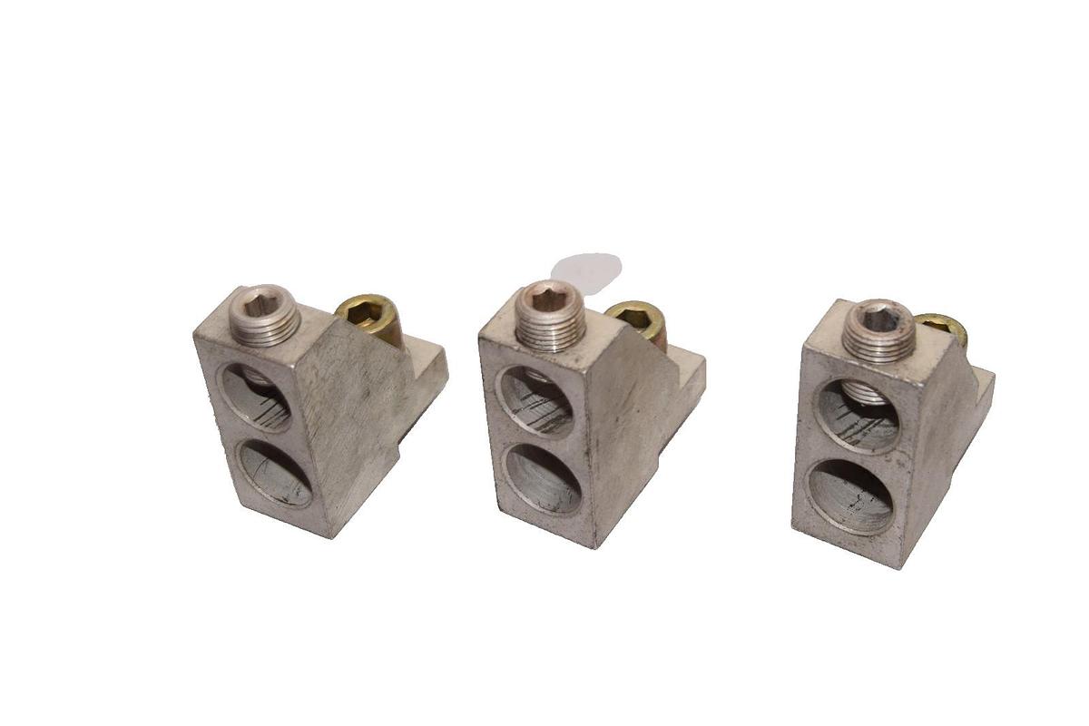 Used General Electric GE TCLK65 CU9AL 2/0 600kcmil 8-500kcmil Mechanical Lugs (Lot 3)