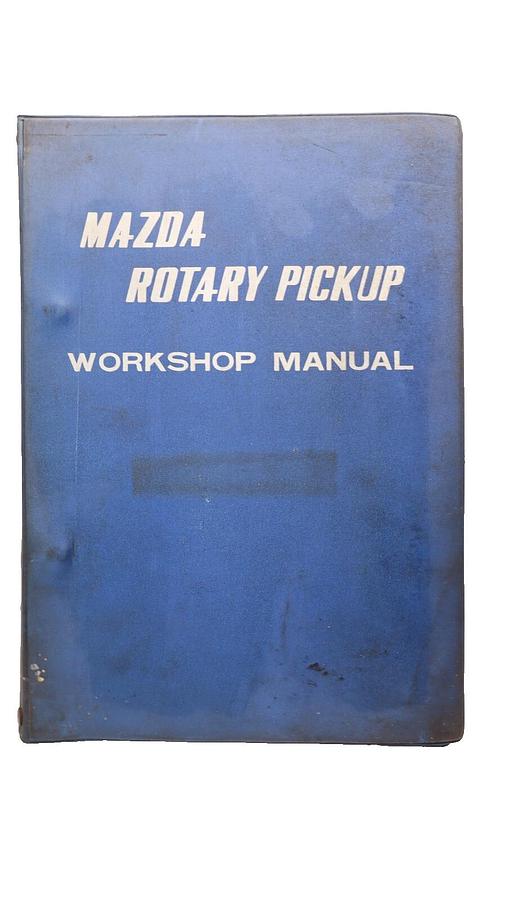 Used MAZDA Rotary Pickup Workshop Manual