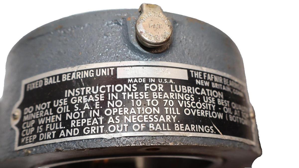 FAFNIR SAOL1-11/16 SA0L 1-11/16" 2-Bolt Split Pillow Block HOUSING *NOS*