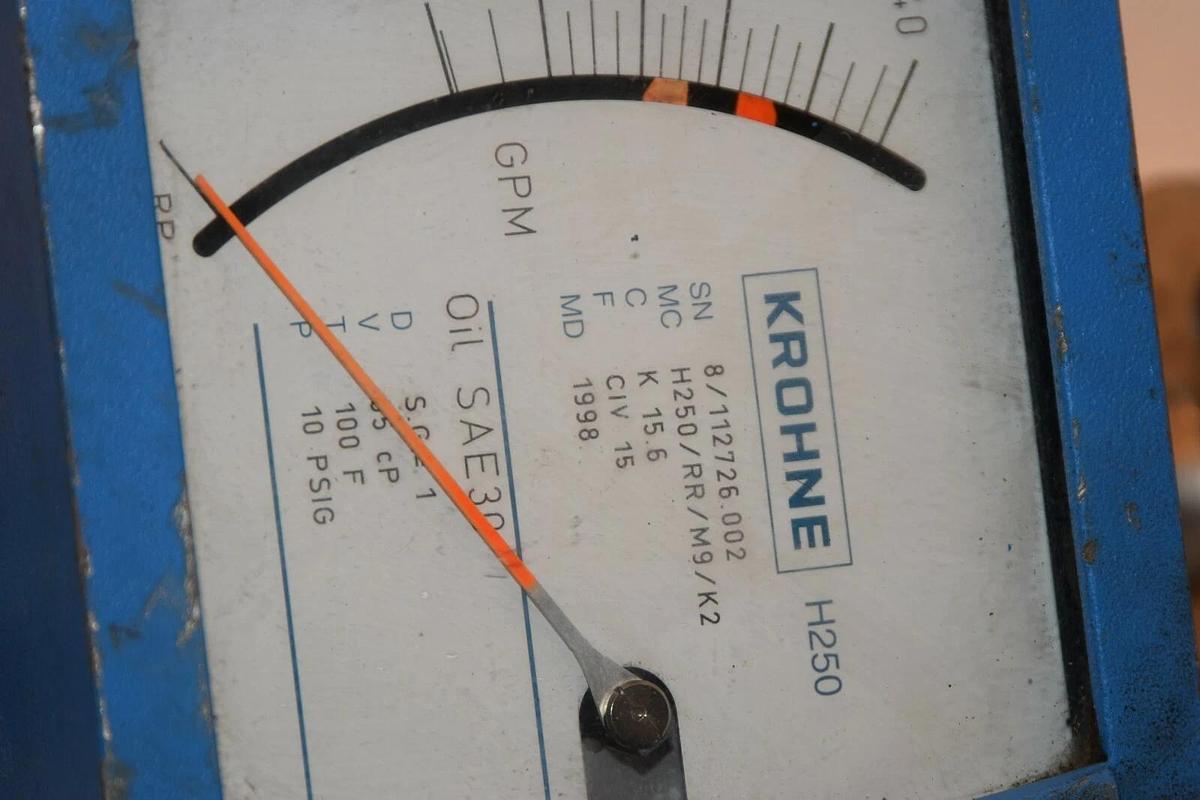 Used KROHNE H250/RR/M9/K2 3/4" Stainless Steel Variable Area Flowmeter K 15.6