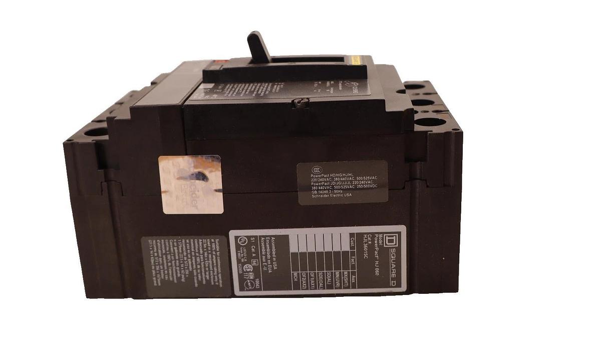 Square D PowerPact Breaker HJL36015C HJ060 15A 15 Amp 3P Circuit Breaker (New)