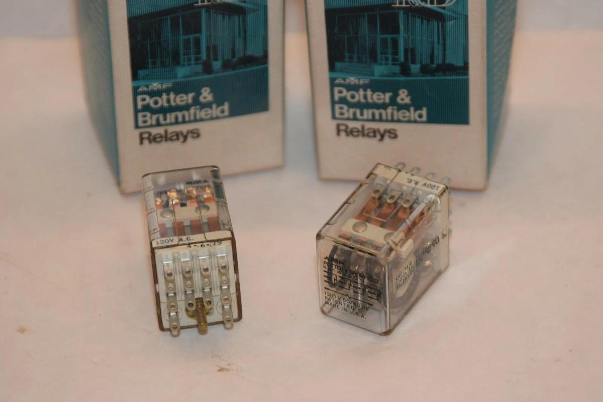 (NEW - Lot of 2) POTTER & BRUMFIELD KH4790-4 120Vac Relay